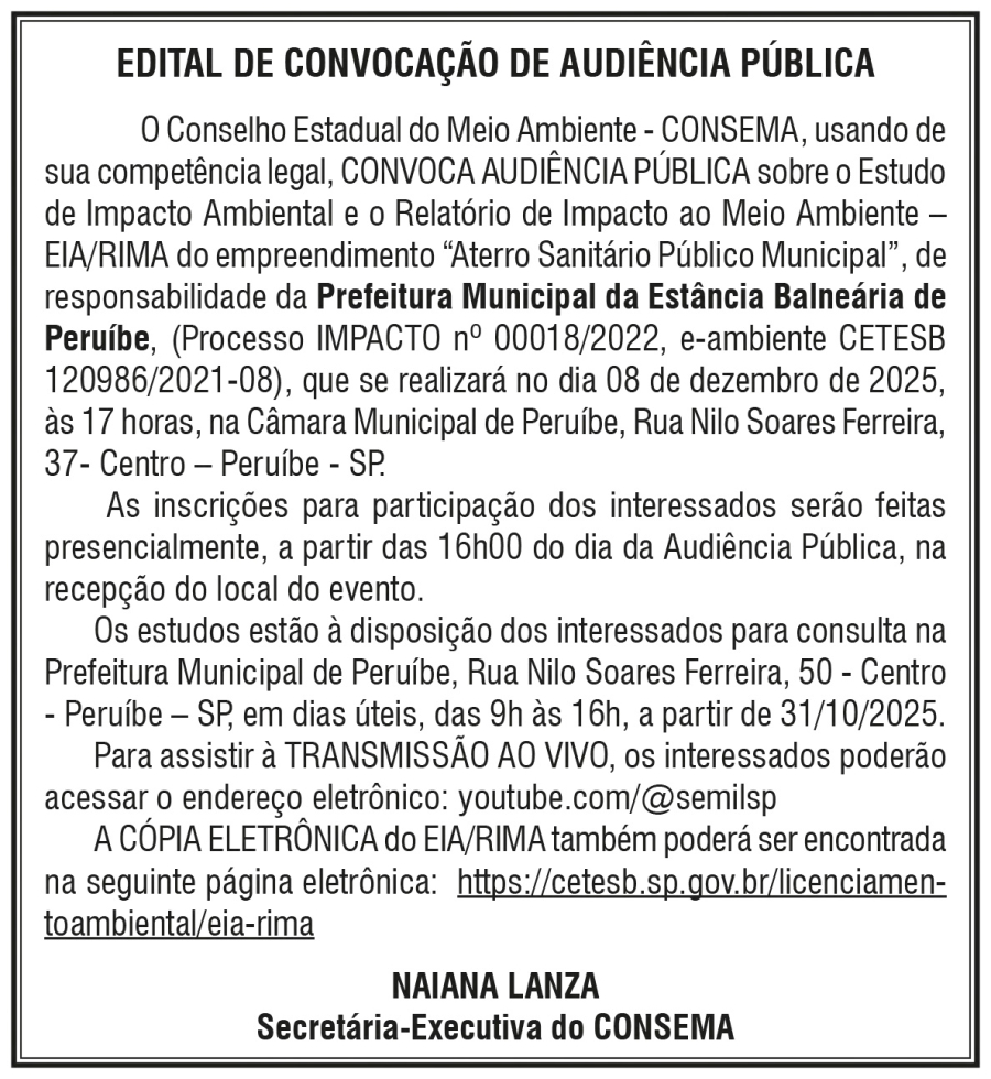Editais - Publicidade Legal